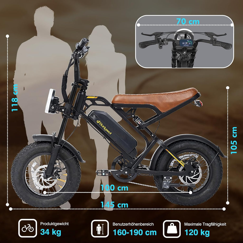 M16 16in All-Terrain Electric Fatbike with Full Suspension