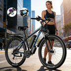 E8 Adult Electric Bicycle 48V 17.5Ah Battery 29in 21-Speed