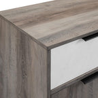 60 In Farmhouse Sideboard 2 Drawer 3 Door Grey Wash
