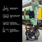 Electric C Line 4-Speed Folding E-Bike 45mi Range Flame Lacquer