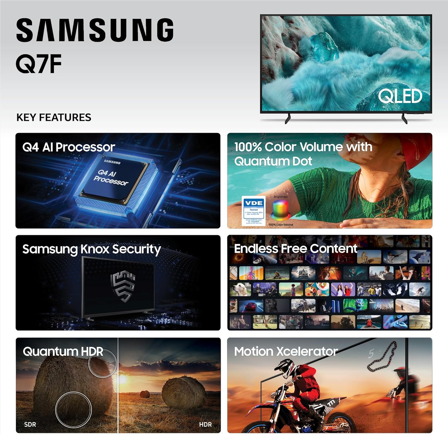 QLED Smart TV 43-Inch 4K 60Hz Q7F Series