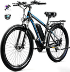 E8 Adult Electric Bicycle 48V 17.5Ah Battery 29in 21-Speed