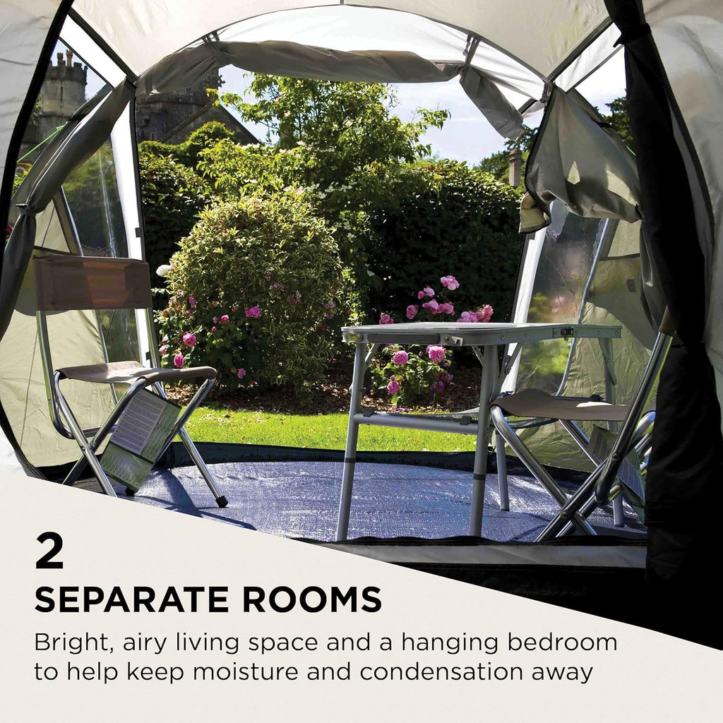Coastline 3 Plus Tunnel Tent 3 Person Green/Grey